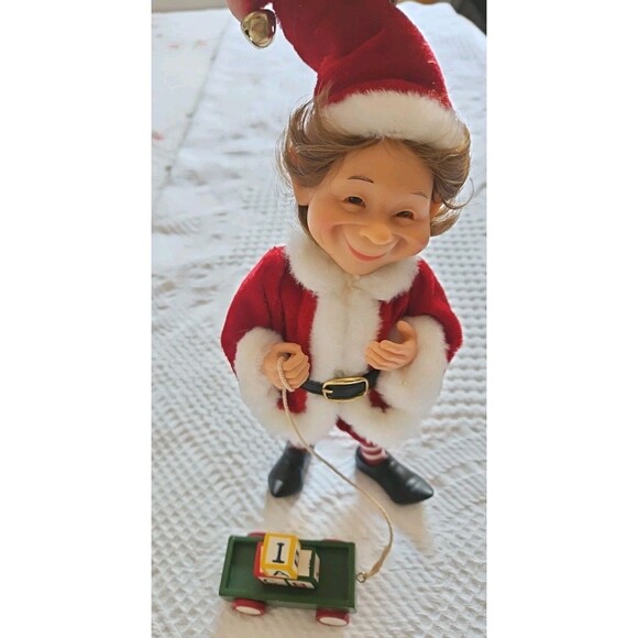 Karen Didion Santa Helper Elf Chimney Christmas Jolly Kris Kringle Decor - Picture 1 of 8